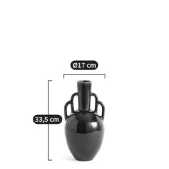 Vase Décoratif En Faïence H33,5 Cm, Arielle -Ameublement De Maison d0691470ef82f6208594ea779a4567fd