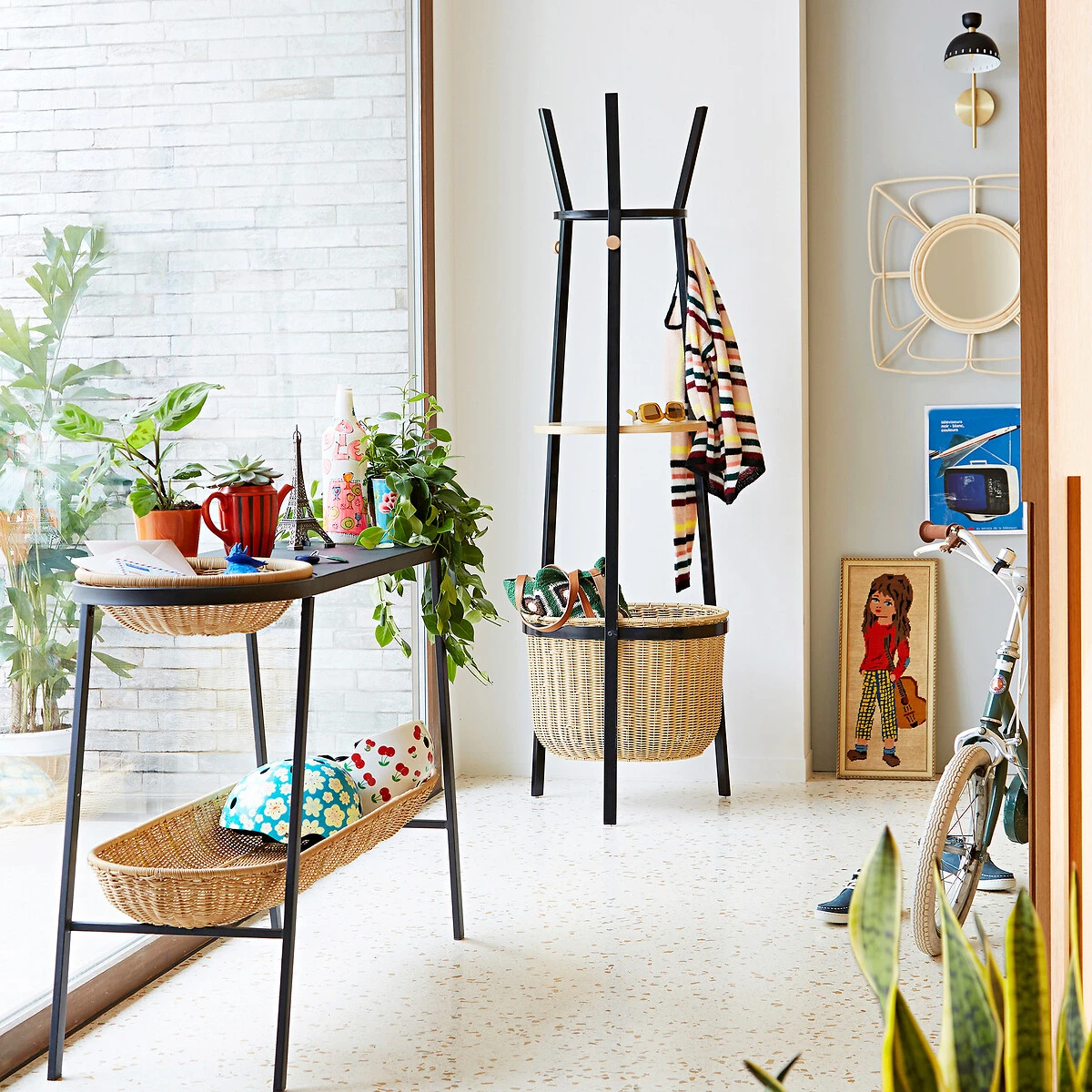 Miroir Carré En Rotin 52x52 Cm, Tadako 5 Miroir Carré En Rotin 52x52 Cm, Tadako – Image 3