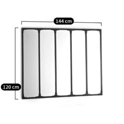 Miroir Métal Ferindustriel 144x120 Cm, Lenaig -Ameublement De Maison d400ca834d5b215b619137075080d0d5