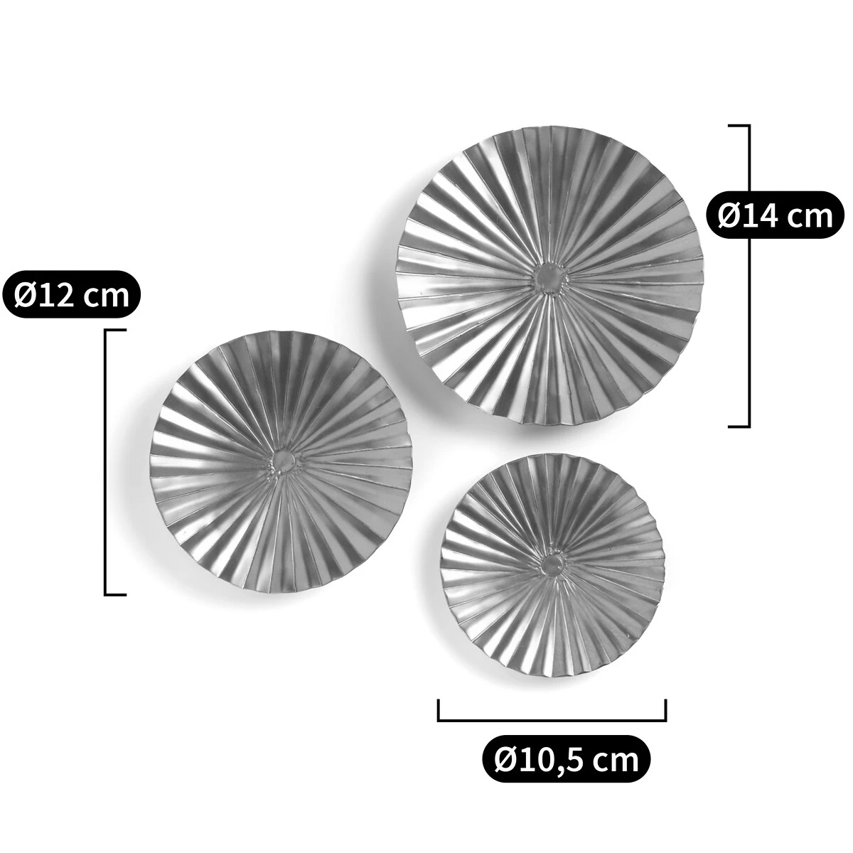 Lot De 3 Décorations Murales Rondes, Strakaza 14 Lot De 3 Décorations Murales Rondes, Strakaza – Image 12