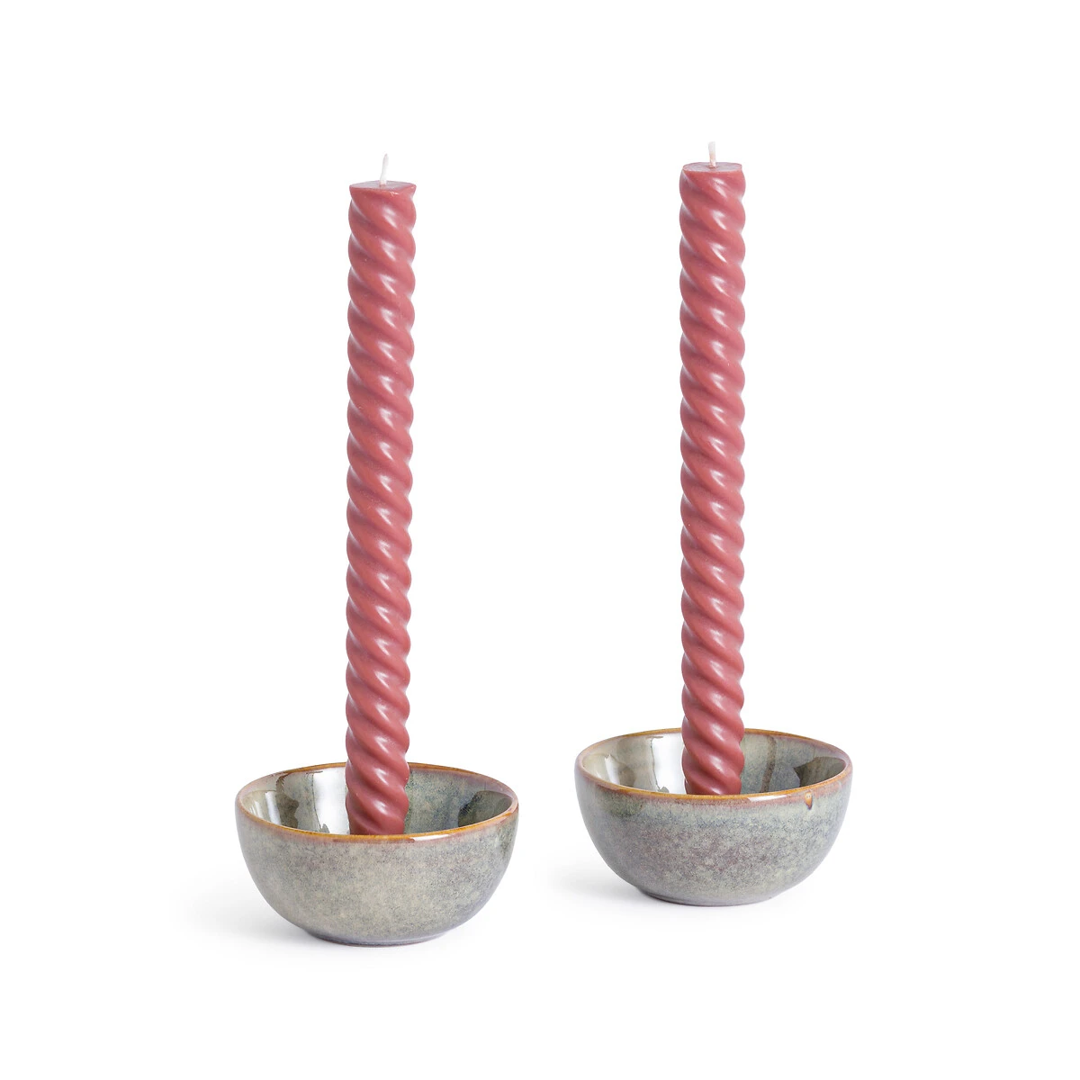 Lot De 2 Bougies Torsadées, Fabola 9 Lot De 2 Bougies Torsadées, Fabola – Image 7