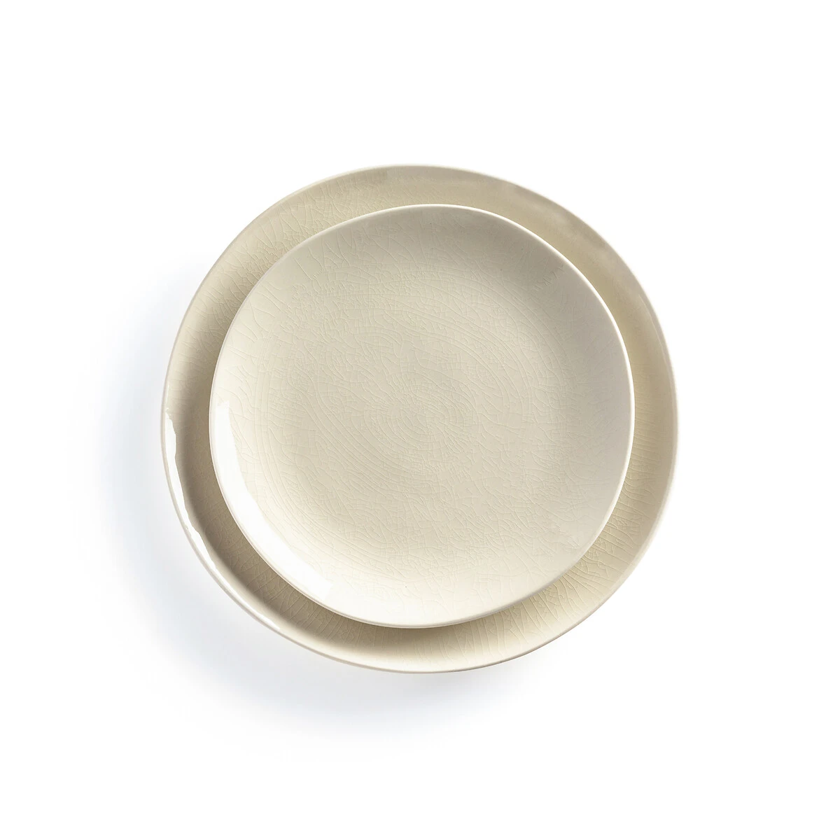 Lot 4 Assiettes Dessert Craquelées, Gogain 21 Lot 4 Assiettes Dessert Craquelées, Gogain – Image 19