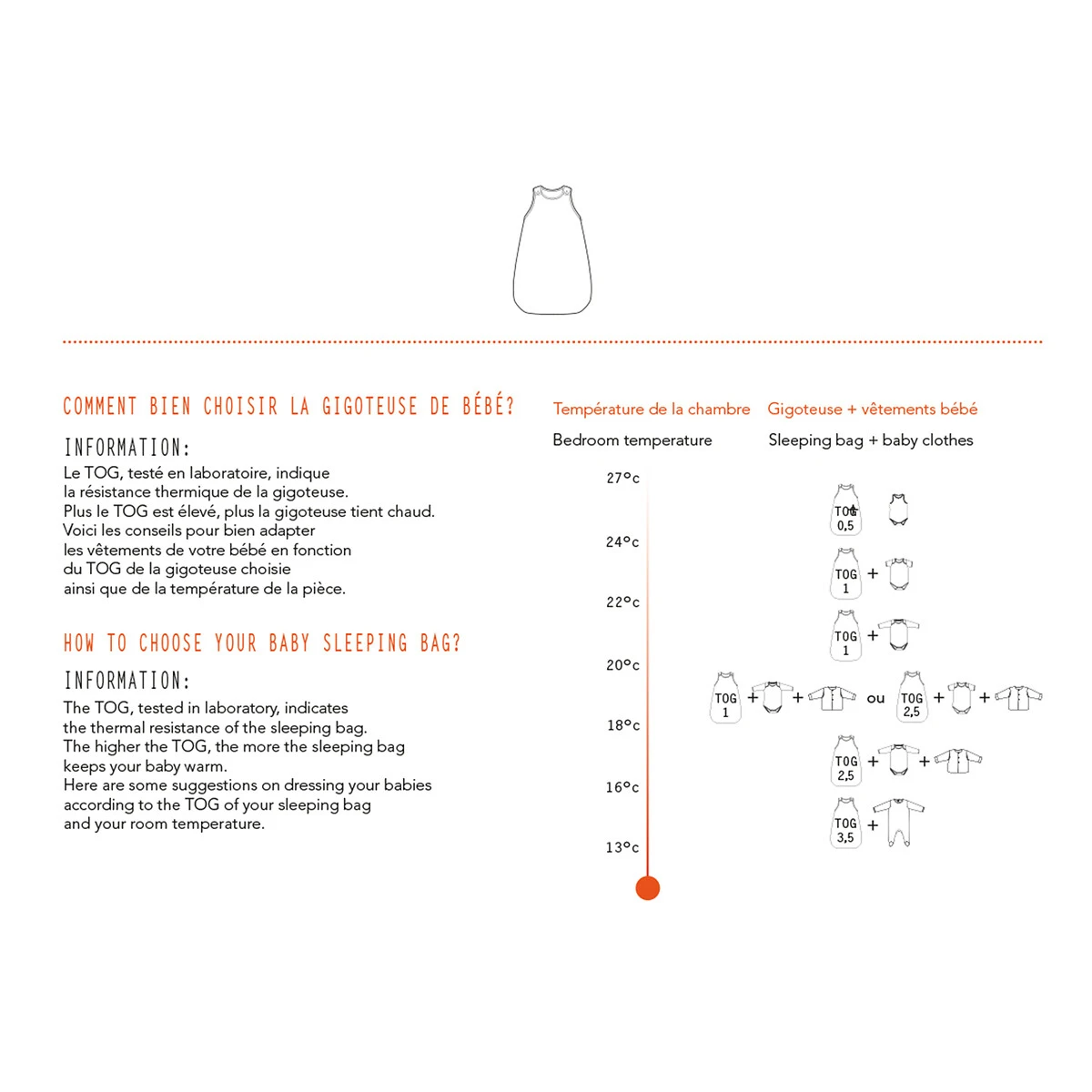 Gigoteuse Manches Amovibles Coton Bio, Jane 9 Gigoteuse Manches Amovibles Coton Bio, Jane – Image 7