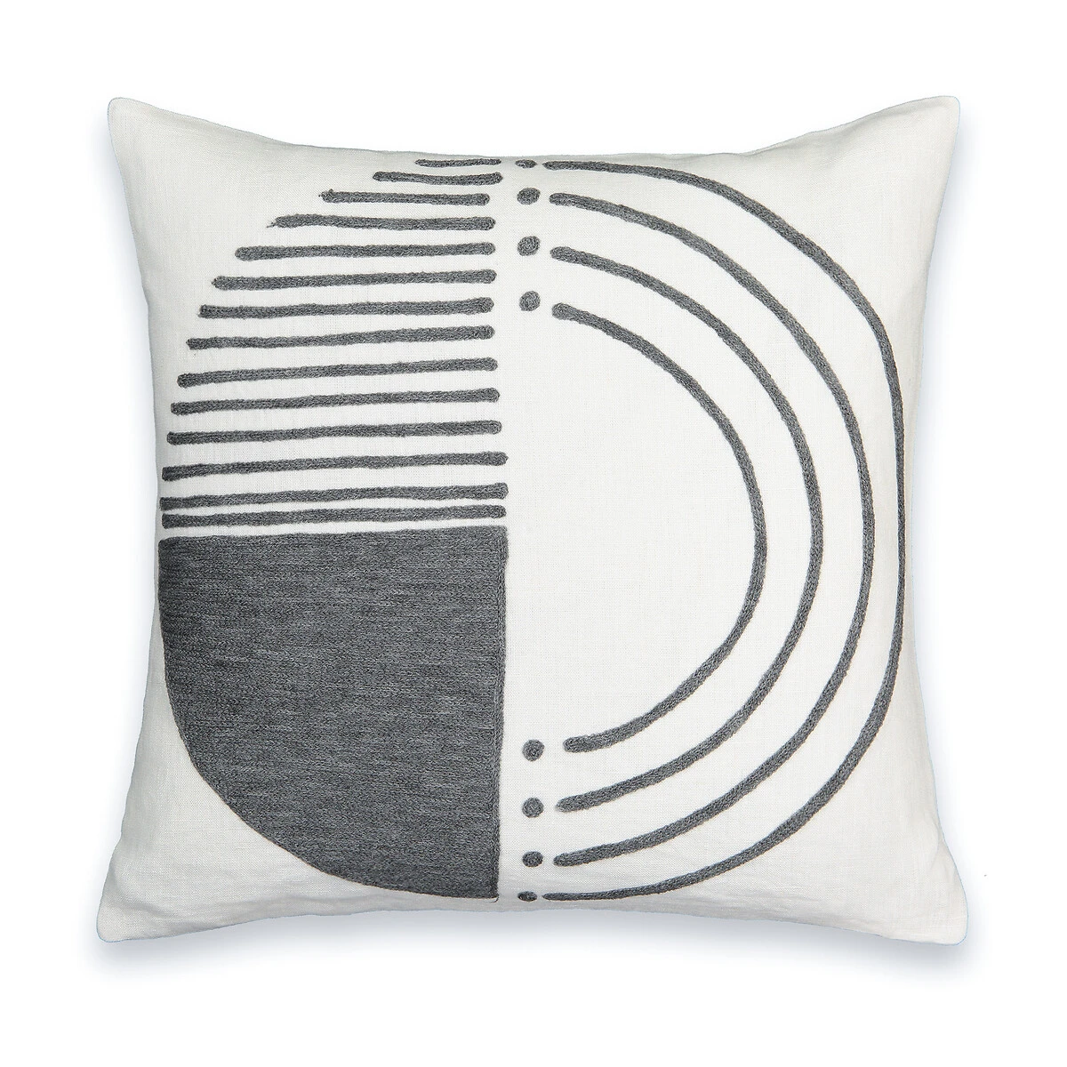 Housse De Coussin Lin, Volutes 7 Housse De Coussin Lin, Volutes – Image 5