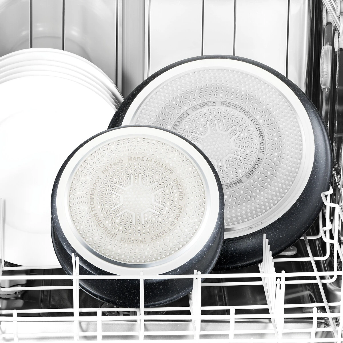 Tefal Batterie De Cuisine 10 Pièces Ingénio Black Stone 6 Tefal Batterie De Cuisine 10 Pièces Ingénio Black Stone – Image 4