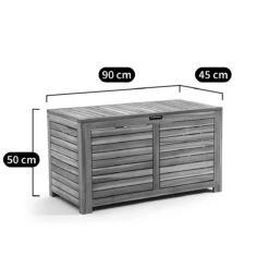 Coffre De Rangement En Acacia L90 Cm, Garden -Ameublement De Maison e8241ee6f2c625154743c82b89331214