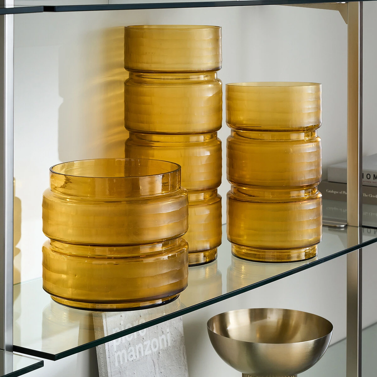 Vase En Verre Transparent Jaune, Sunira 7 Vase En Verre Transparent Jaune, Sunira â Image 5