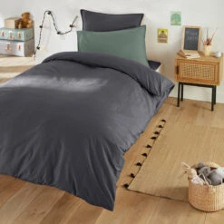 Drap Housse Enfant Uni En Coton Lavé, Scenario -Ameublement De Maison eae5c65dca479fc0f03ce8de74b34b59