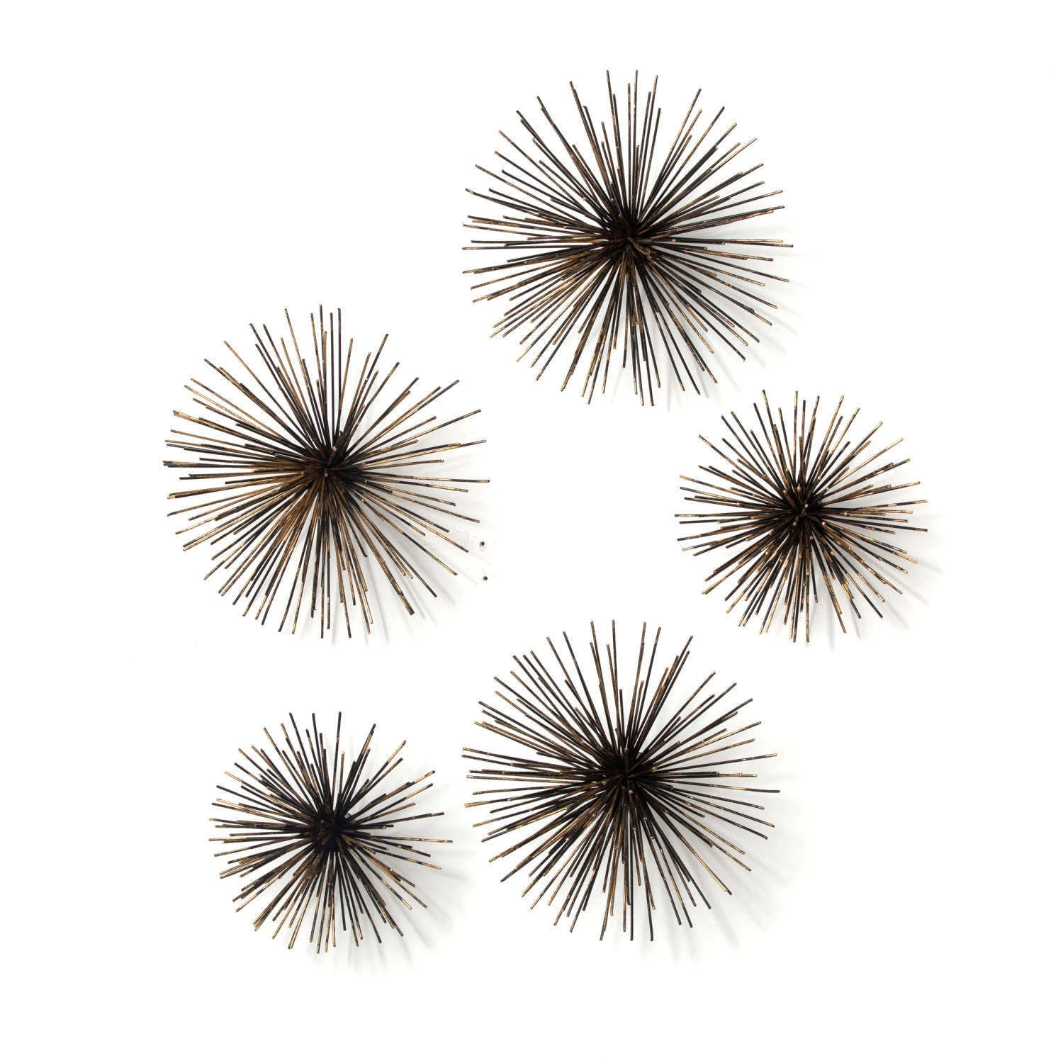 Décoration Murale Lot De 5 Oursins Métal, Uni 4 Décoration Murale Lot De 5 Oursins Métal, Uni – Image 2