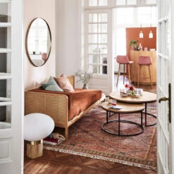 Miroir Rond En Métal Acier Ø90 Cm, Iodus -Ameublement De Maison efd75339244bed0d38d1f544e14e19a0