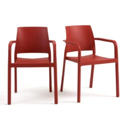 Lot De 2 Fauteuils Empilables Polypropylène, Kenta -Ameublement De Maison eff283ce5a27c697e763da53a466ad70