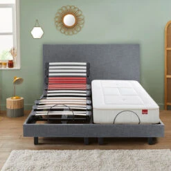 Ensemble Sommier Relaxation Horizon + Tête De Lit -Ameublement De Maison f3f2bea8ea05b3ae051e16c9fb521b8c