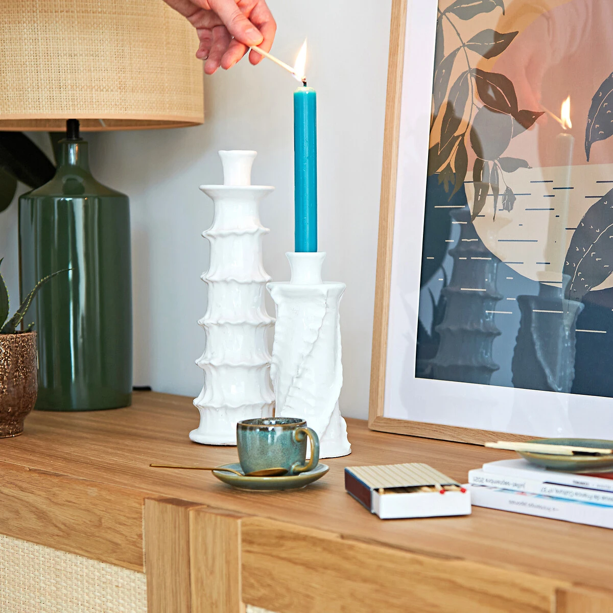 Bougeoir Droit En Terre Cuite H30cm, Makero 10 Bougeoir Droit En Terre Cuite H30cm, Makero – Image 8