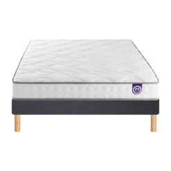 Ensemble Matelas Happy Lit + Sommier à Lattes -Ameublement De Maison f8607035c433c4a09ace2a910e9f6f42