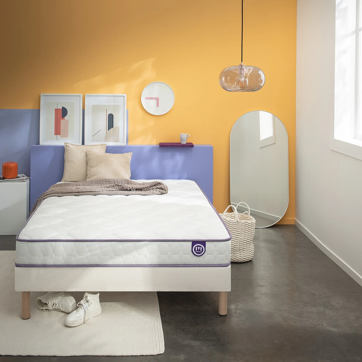 Matelas Latex Ferme 3 Zones 19 Cm, Happy Lit 3 Matelas Latex Ferme 3 Zones 19 Cm, Happy Lit