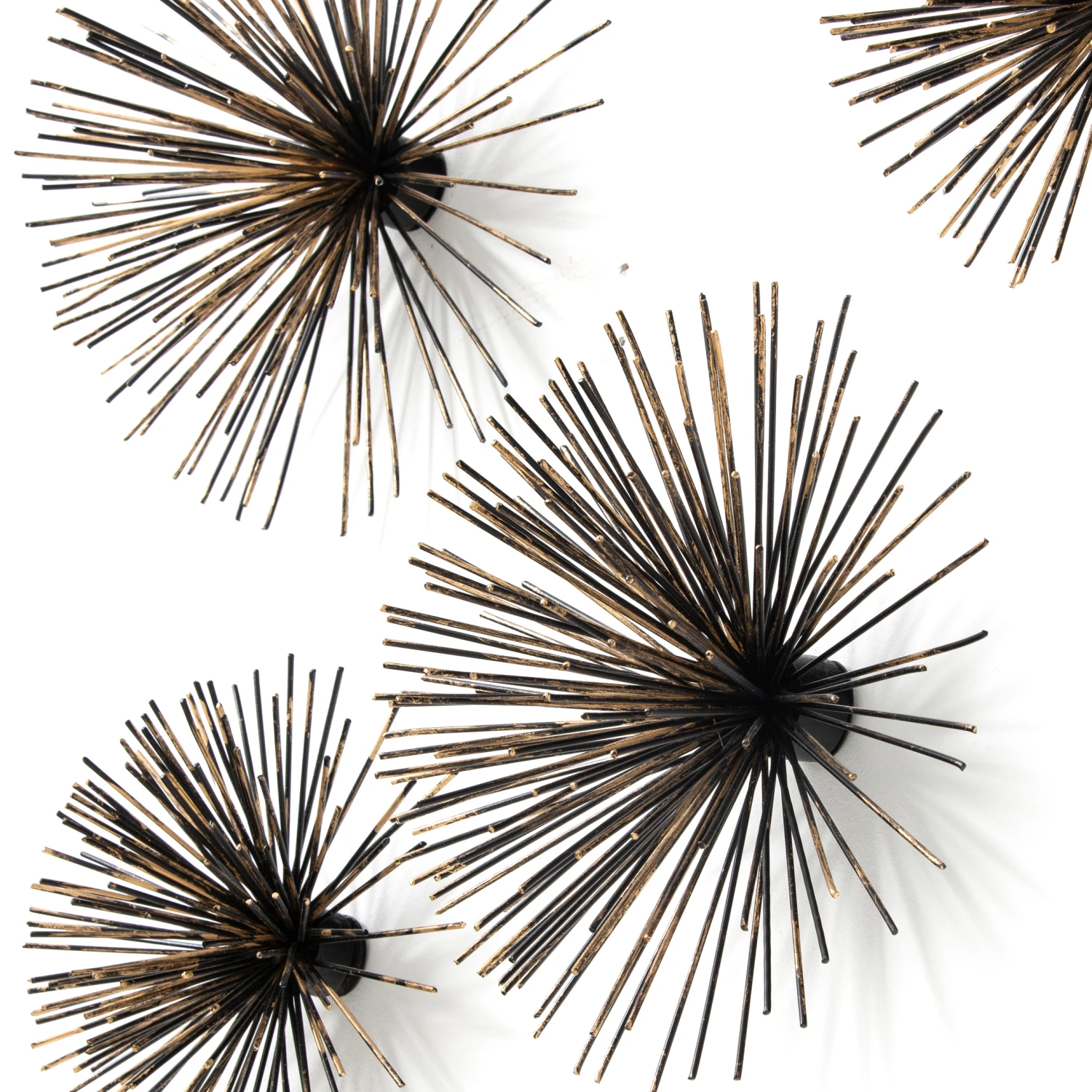 Décoration Murale Lot De 5 Oursins Métal, Uni 6 Décoration Murale Lot De 5 Oursins Métal, Uni – Image 4