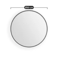 Miroir Rond Plaqué Noyer Ø80 Cm, Alaria -Ameublement De Maison fee2f742d7f5052c43ce50ae8a33f424